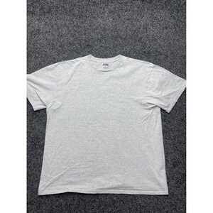 CSG Mens 2XL Heather Gray Short Sleeve 100% Cotton Crewneck T-Shirt Basic Tee